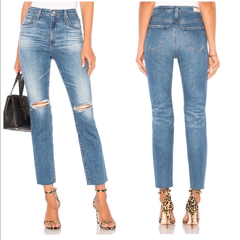 AG The Isabelle High Rise Straight Crop Size 31